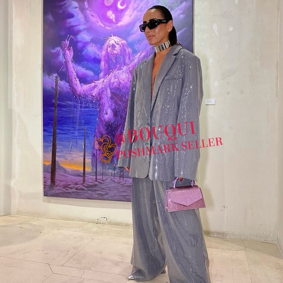BLOGGERS FAV ZARA OVERSIZED SEQUIN BLAZER - Picture 5 of 8